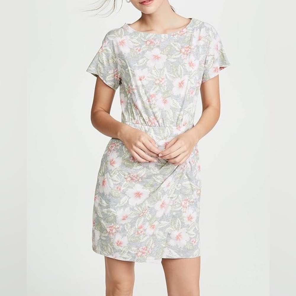 Rebecca Taylor $295 Kamea Floral Jersey Short Sleeve Shirt Dress NWT size XS